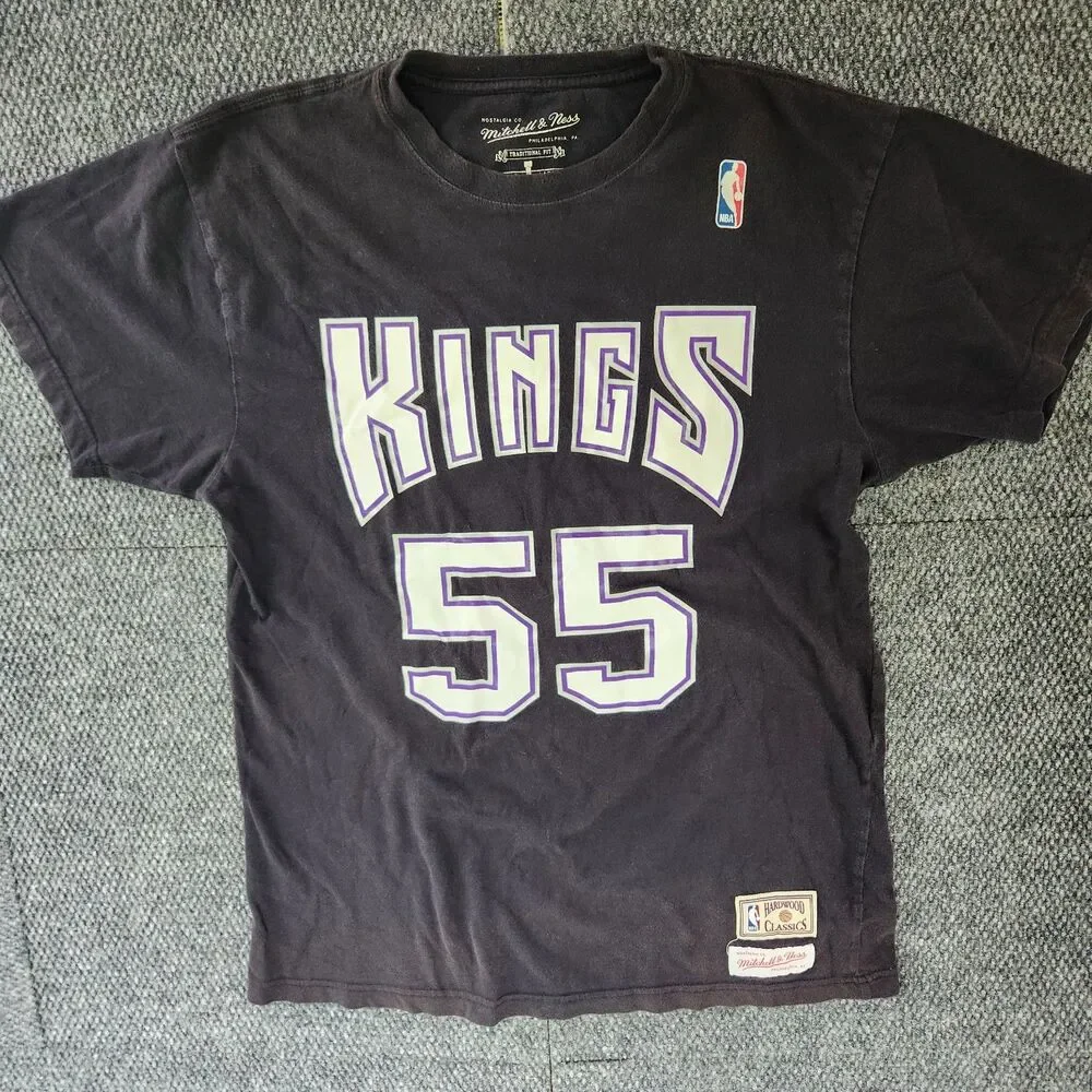 Sacramento Kings Williams 55 Shirt Large Mitchell & Ness Hardwood Classics HWC